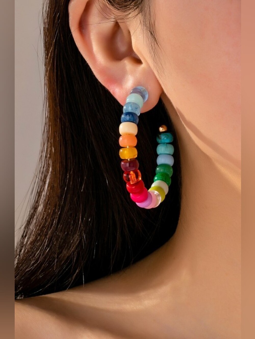 🌈 Rainbow Brights Hoop Earrings